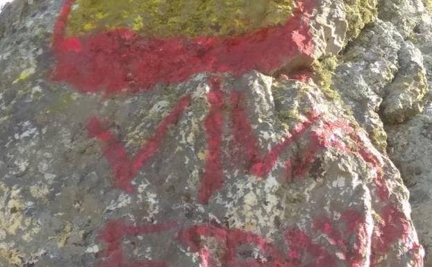 Las Piedras Baratas, grafiteadas por vándalos