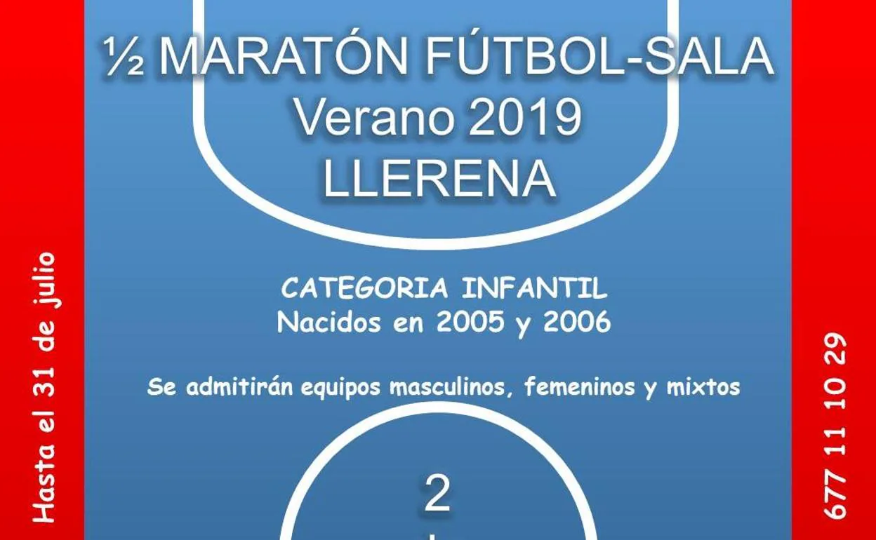 Media Maratón de fútbol sala para infantiles