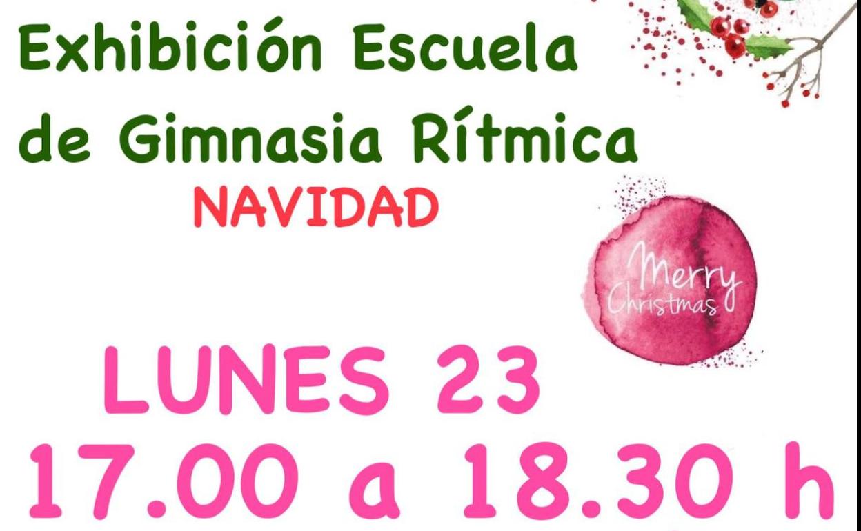 Exhibición de Gimnasia Rítmica este lunes a las 17:00