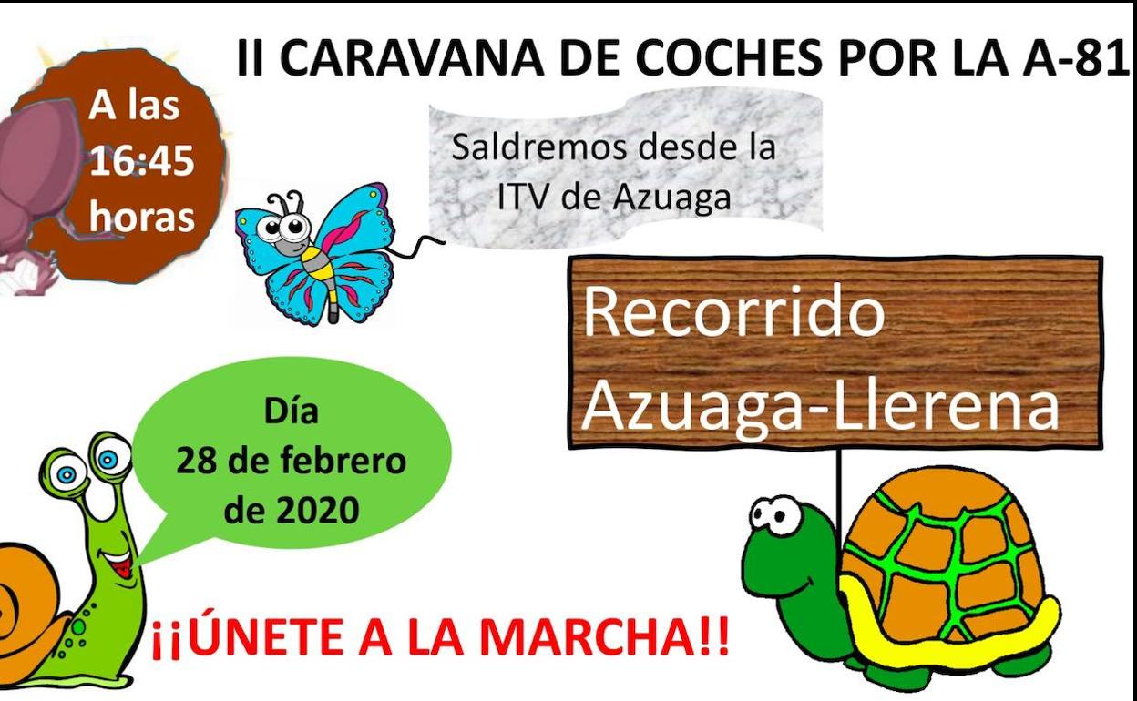 La plataforma por la A81 organiza la II Caravana lenta de coches
