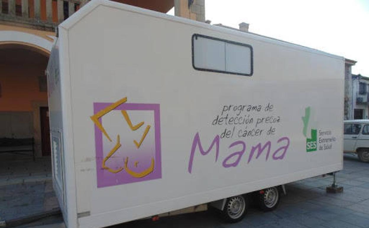 La Unidad Móvil de mamografías aplaza su visita a Llerena