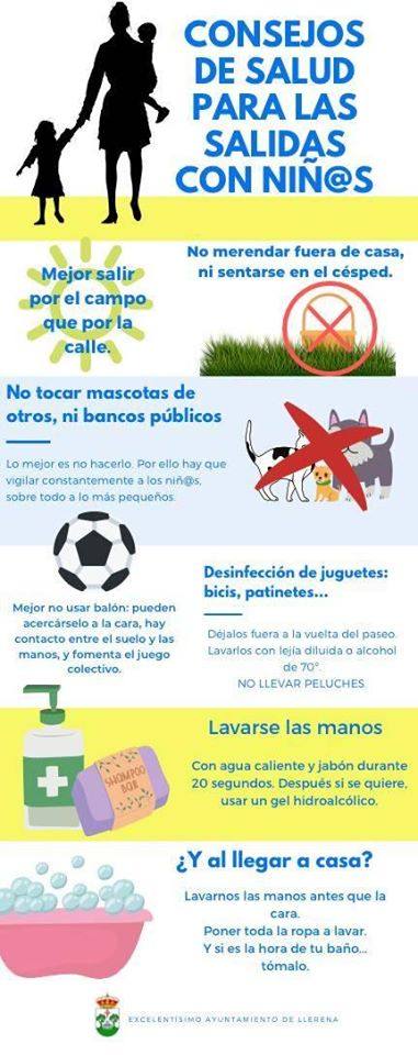 Consejos de salud para las salidas con niños