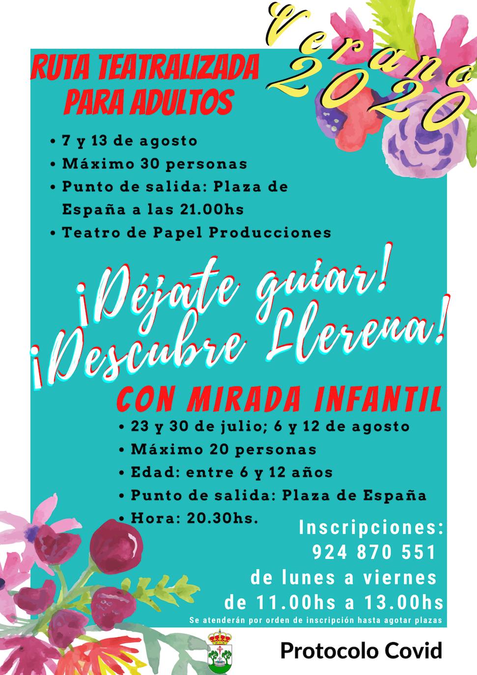 Rutas teatralizadas para adultos y pequeños en Llerena