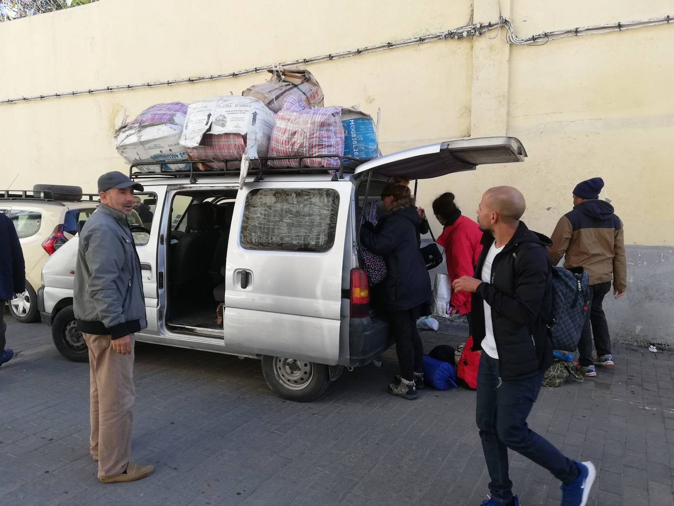 Primavera Solidaria durante uno desus viajes ala frontera