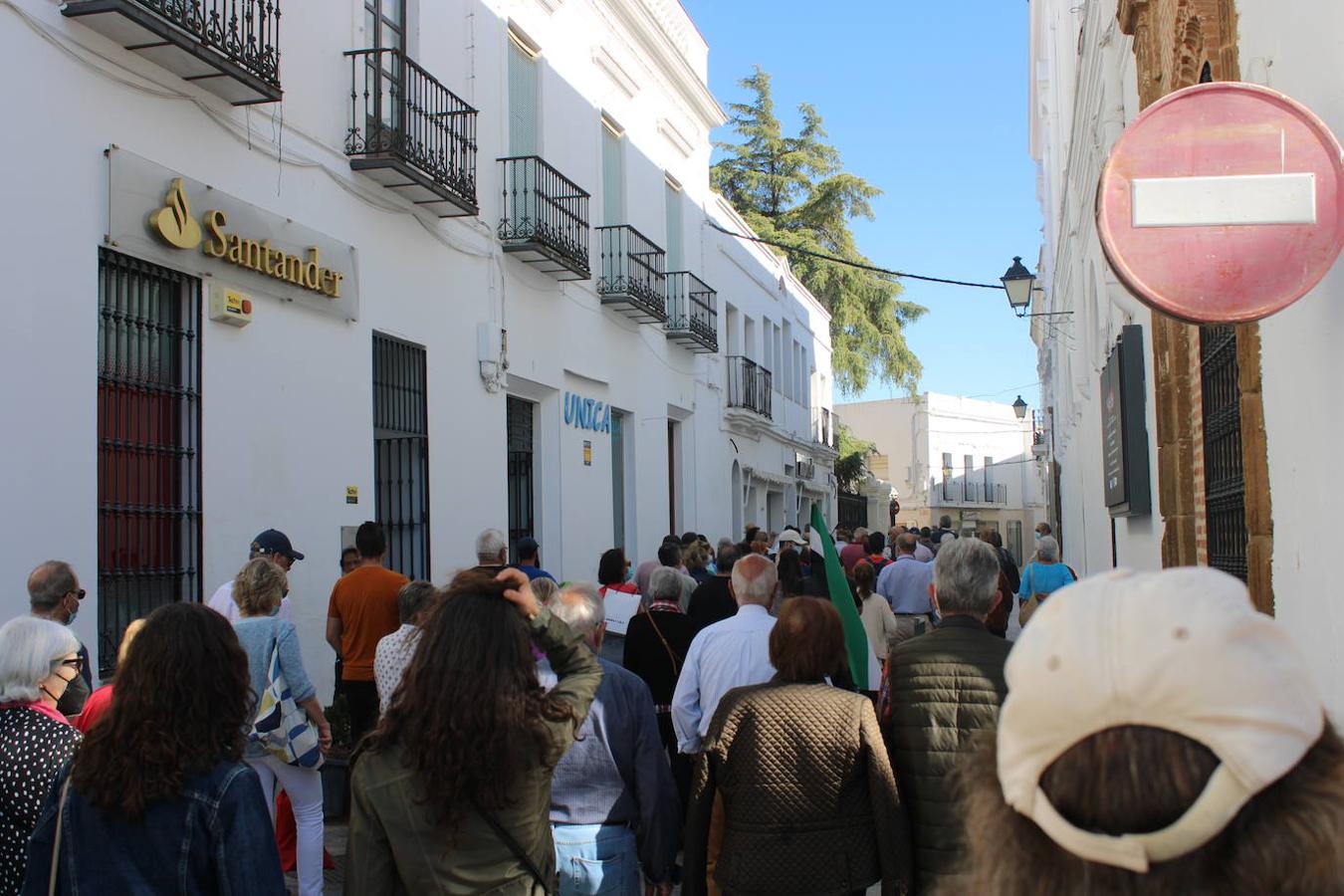 La manifestación inicia su marcha.