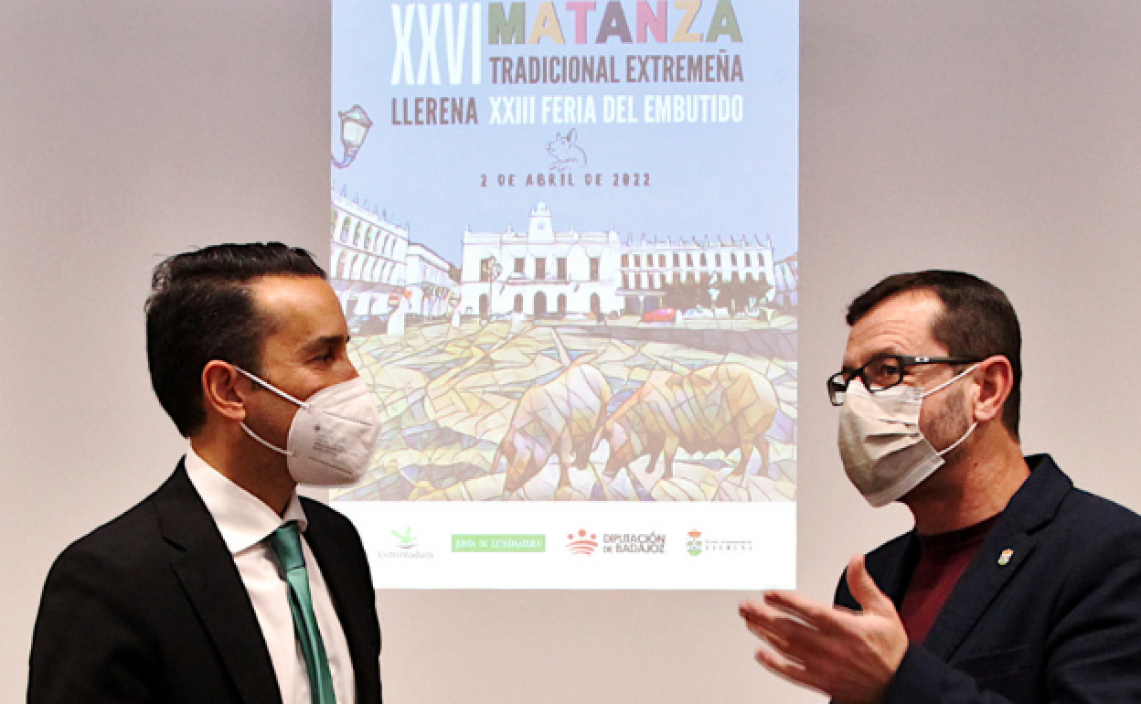 Ricardo Cabezas y Juan Carlos Jiménez, en el acto de presentación.