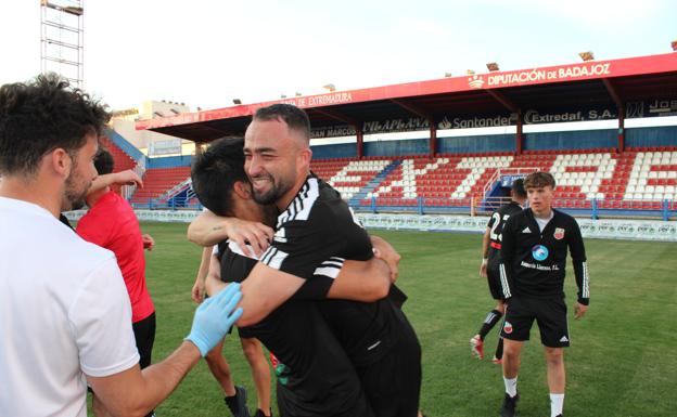 Cristo, emocionado al término del partido.