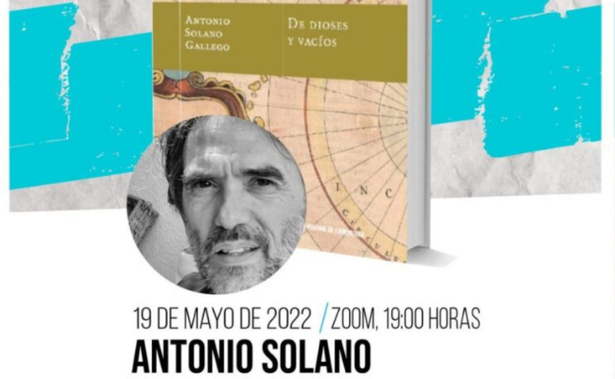 AUPEX organiza la presentación del libro 'De dioses y vacíos', de Antonio Solano