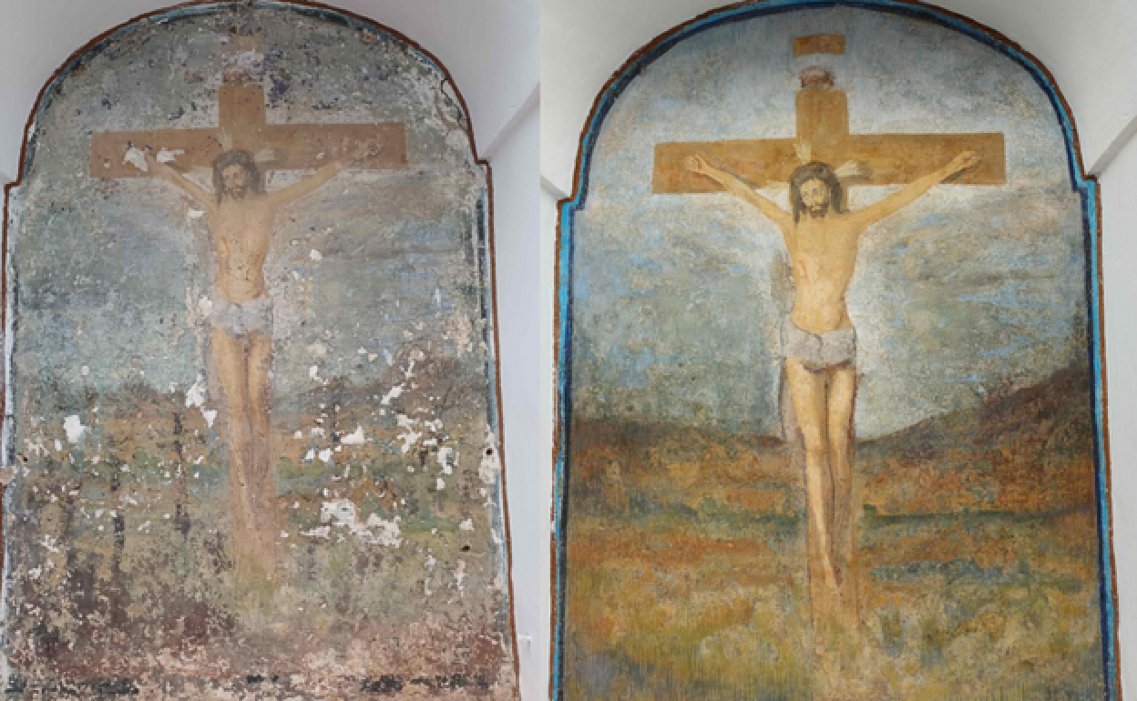 Antes y después de la imagen.
