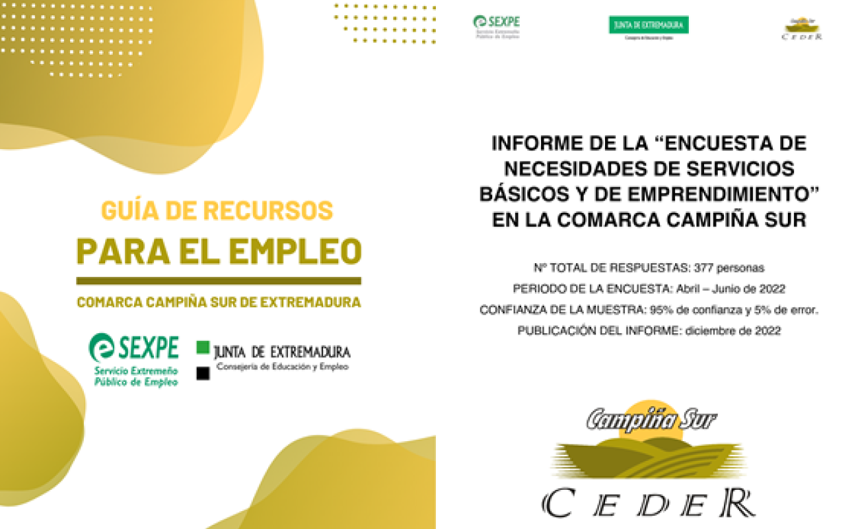 CEDER Campiña Sur publica los resultados de la encuesta de necesidades de servicios básicos y emprendimiento