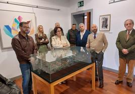 Sánchez Gallego presenta su exposición en el Museo Histórico 'Ciudad de Llerena'.