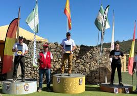 Carlos Rafael, en lo alto del podio de la Categoría C.