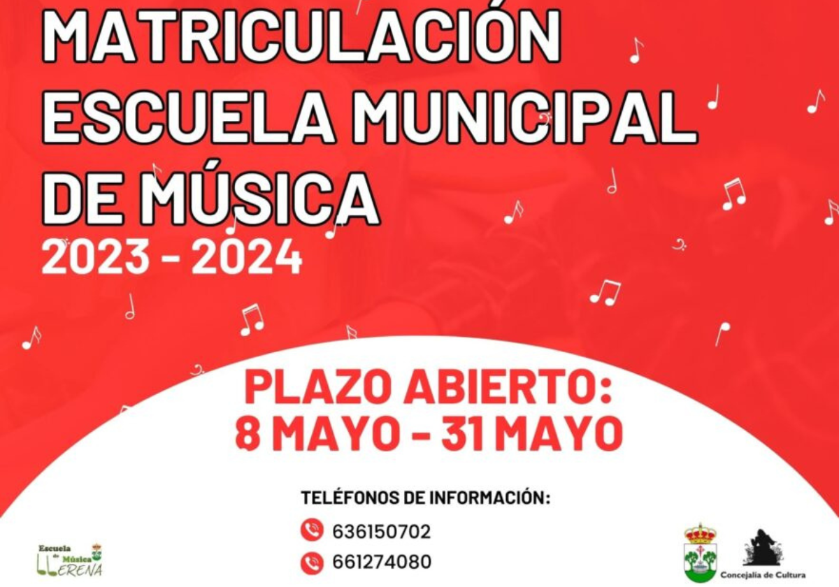 Abierto el periodo de matriculación en la Escuela Municipal de Música
