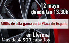 Audi exhibirá vehículos de alta gama este viernes en Llerena