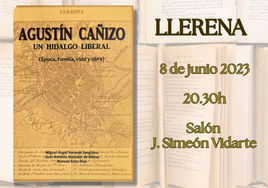 Este jueves, presentación del libro 'Agustín Cañizo: un hidalgo liberal'