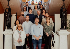 Miembros de la candidatura del PP a las pasadas elecciones locales.
