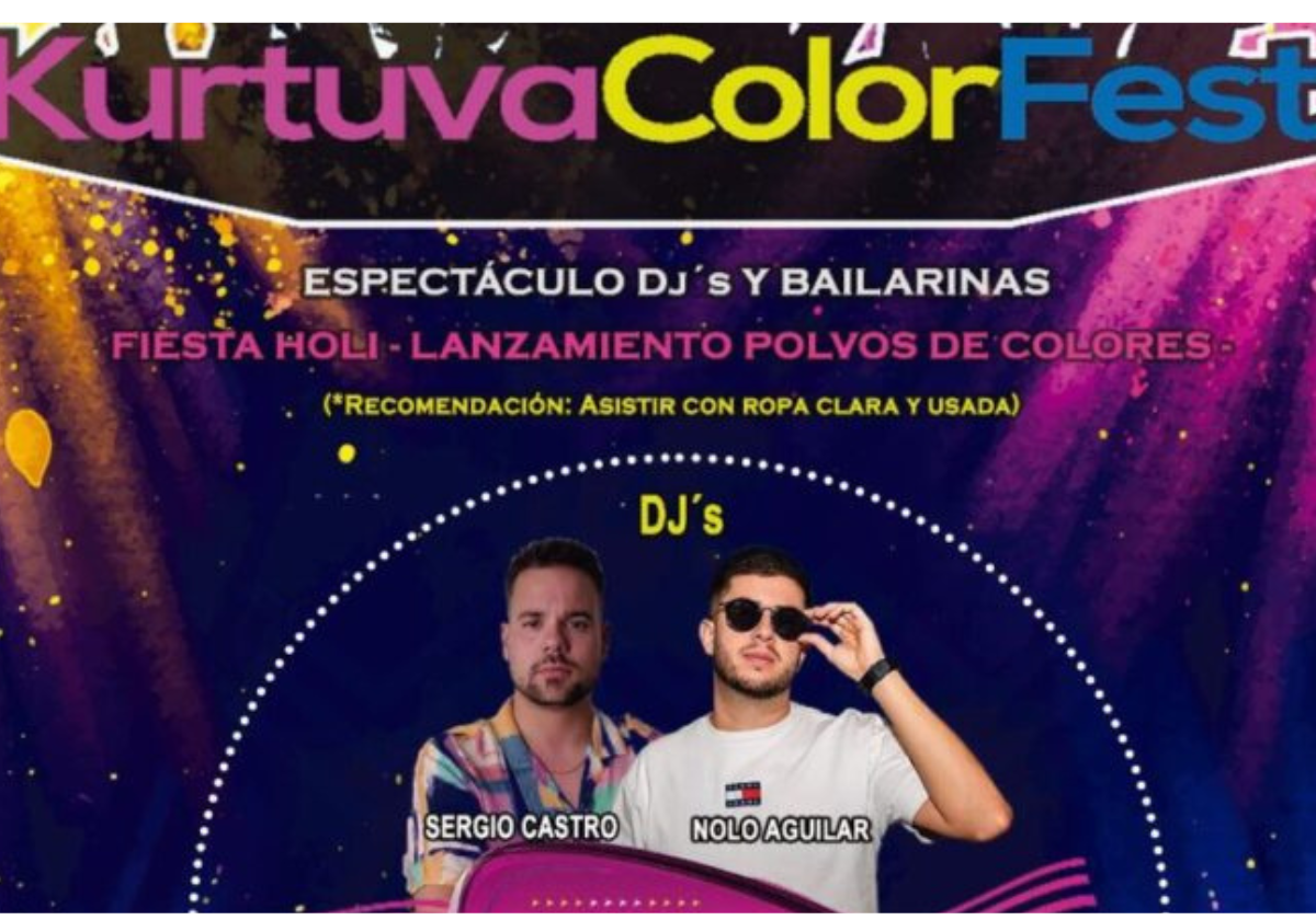 Este sábado, nueva edición de la Fiesta de los Colores