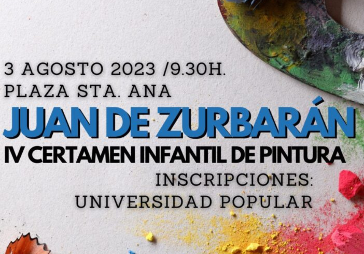 Este jueves, cuarta edición del Concurso infantil de pintura Juan de Zurbarán
