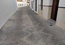 Concluida la obra de conversión en plataforma única del callejón del Peso