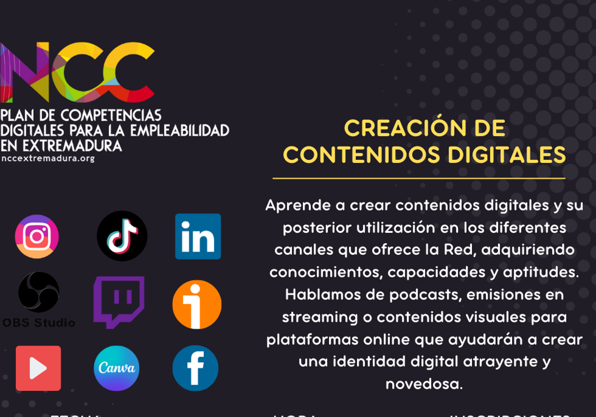 El NCC de Llerena acoge un taller sobre creación de contenido digital