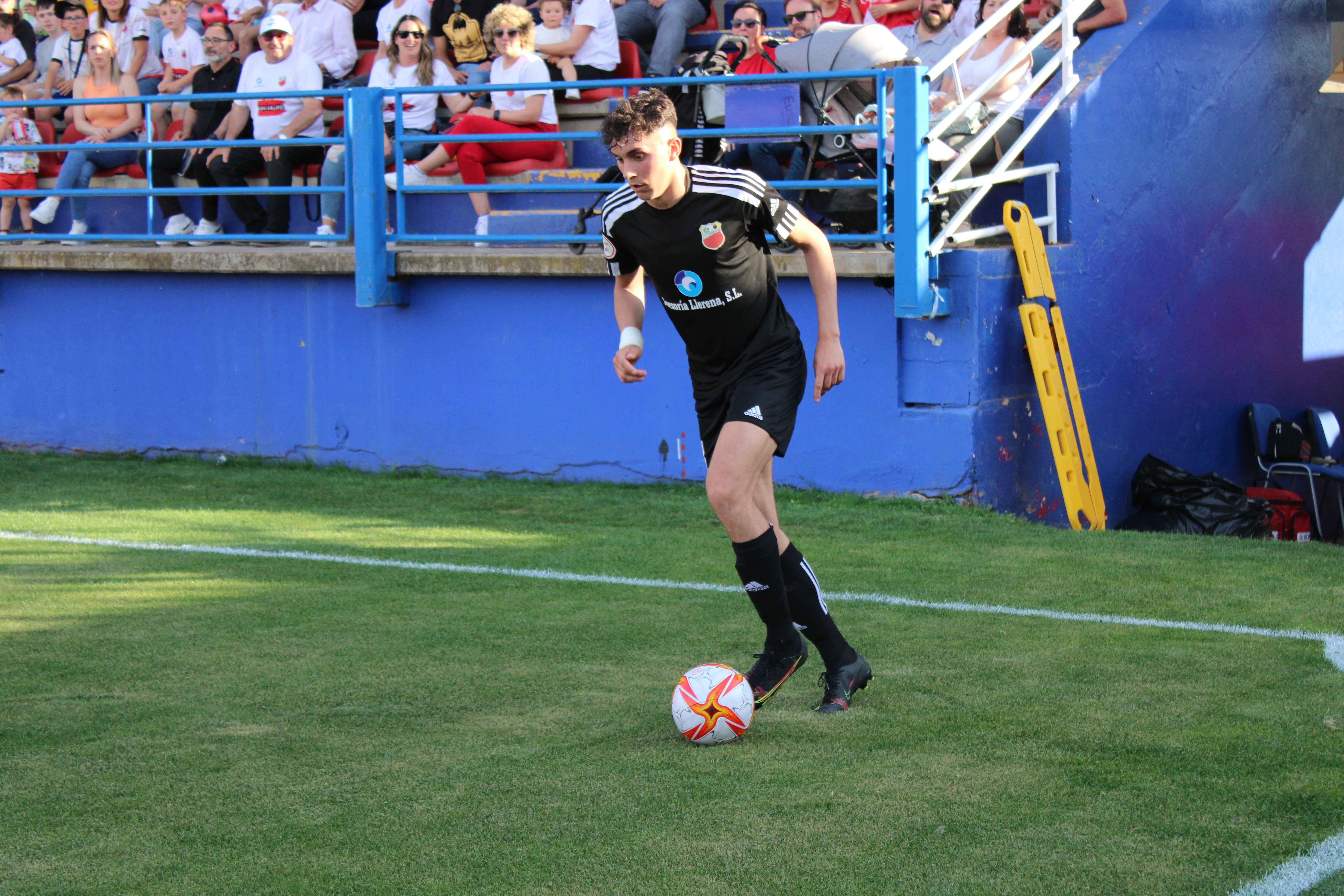 Juanan Calvo, en el playoff de ascenso de la temporada 2021/2022.