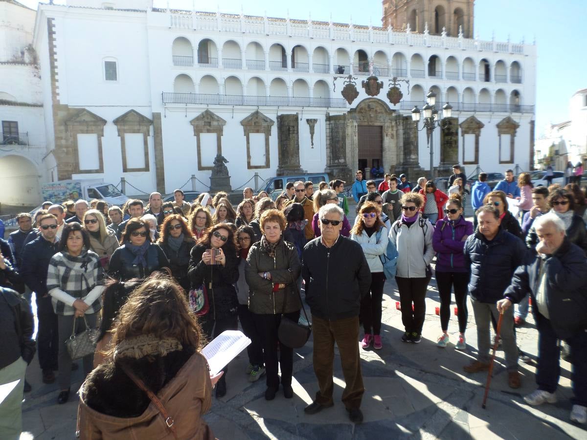 Concentración en la Plaza de España