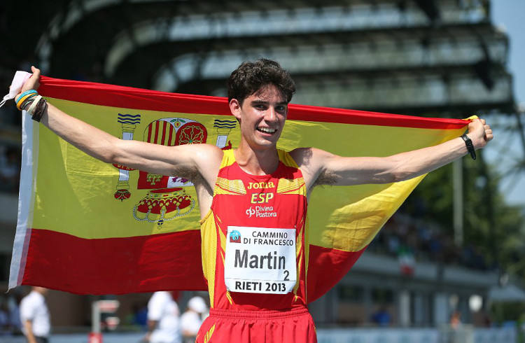 Álvaro Martín, segundo en el Campeonato de España absoluto