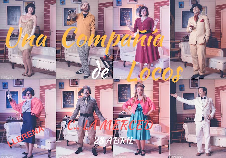 La Diosa Cómica presenta en La Merced ´Una Compañía de Locos´