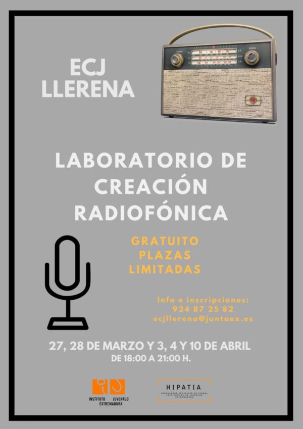 El Espacio de Creación Joven de Llerena imparte un curso sobre realización radiofónica