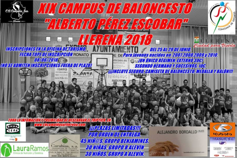 Cartel del XIX Campus de Baloncesto