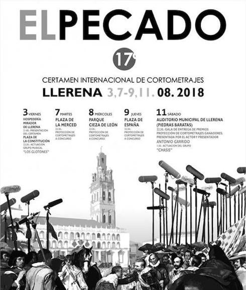 Cartel de la XVII edición de cortometrajes El Pecado