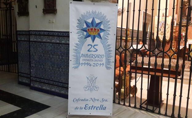 Colocados los logotipos conmemorativos de los 25 años de la coronación de la Virgen