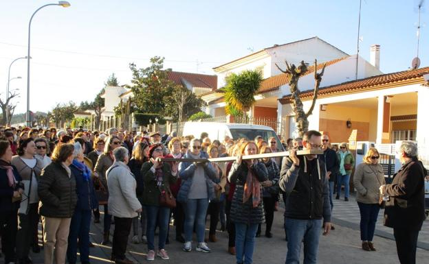 Llegada del Rosario de la Aurora al Santuario 