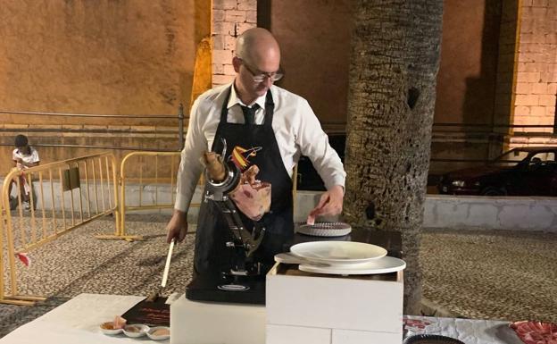 Antonio Escribano durante el concurso 