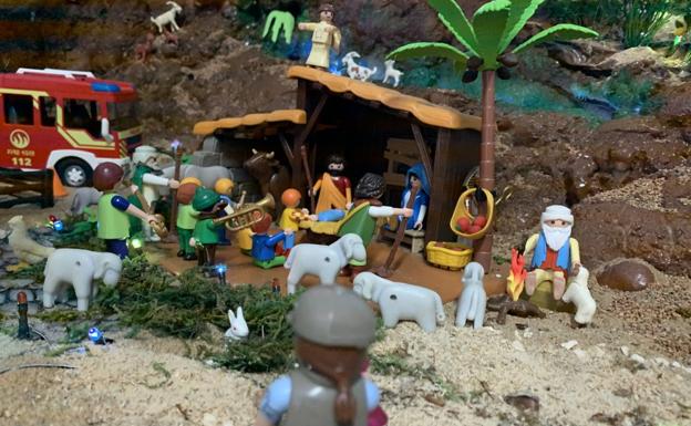 Una de las escenas del Belén 