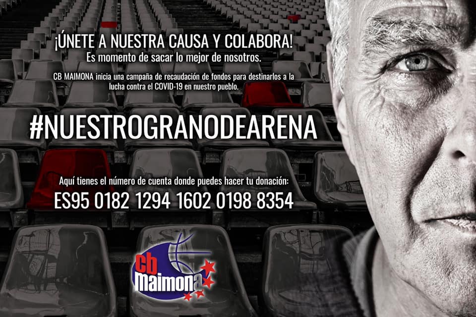 Imagen de la campaña que están llevando a cabo desde el club santeño con la idea de ayudar 