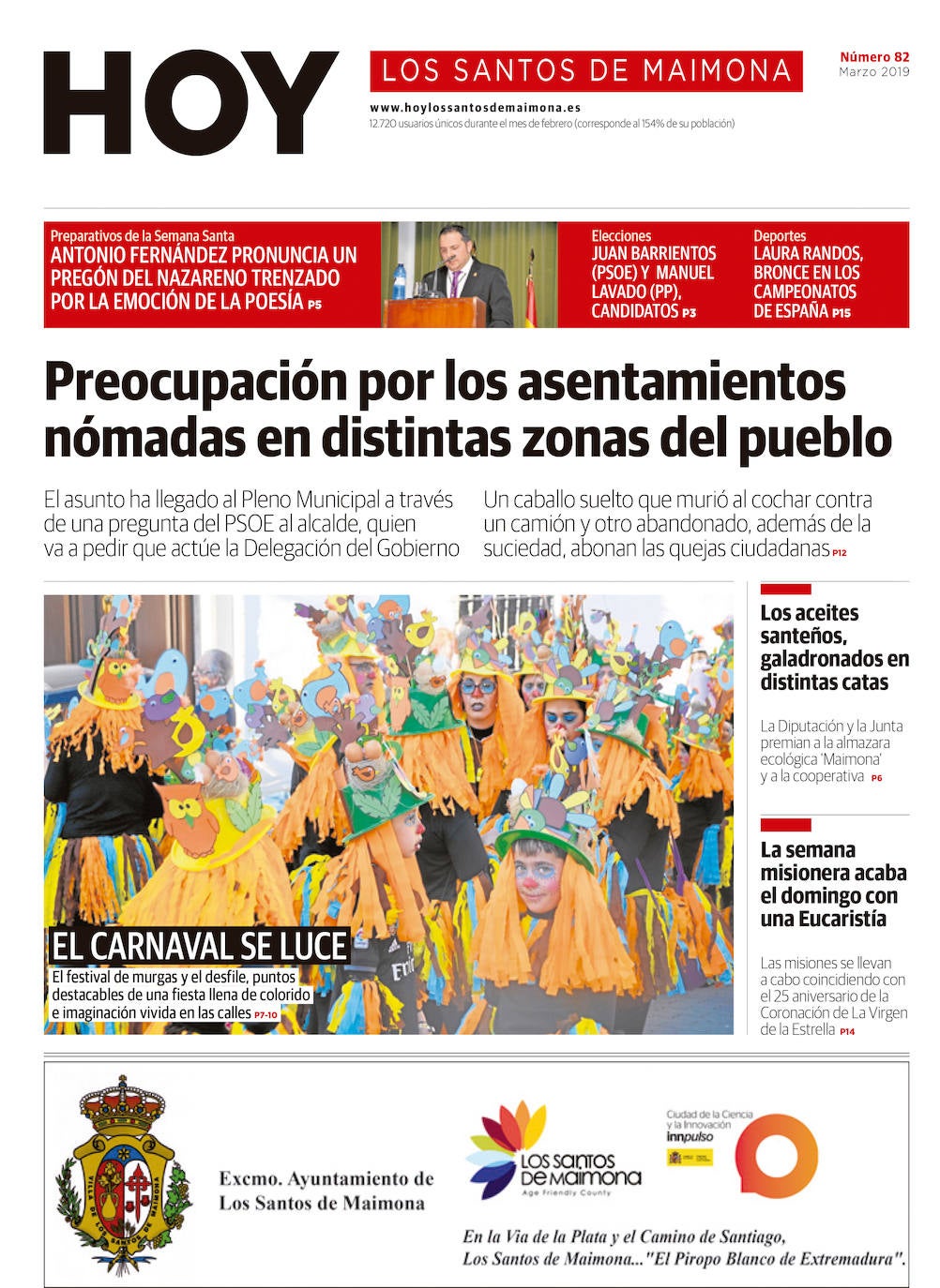 Fotos: Los Santos de Maimona, portada a portada