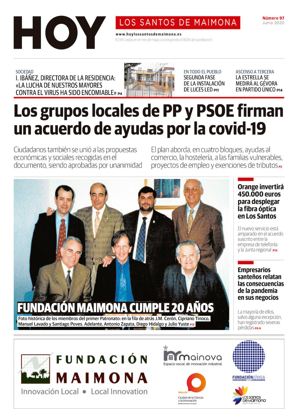 Fotos: Los Santos de Maimona, portada a portada