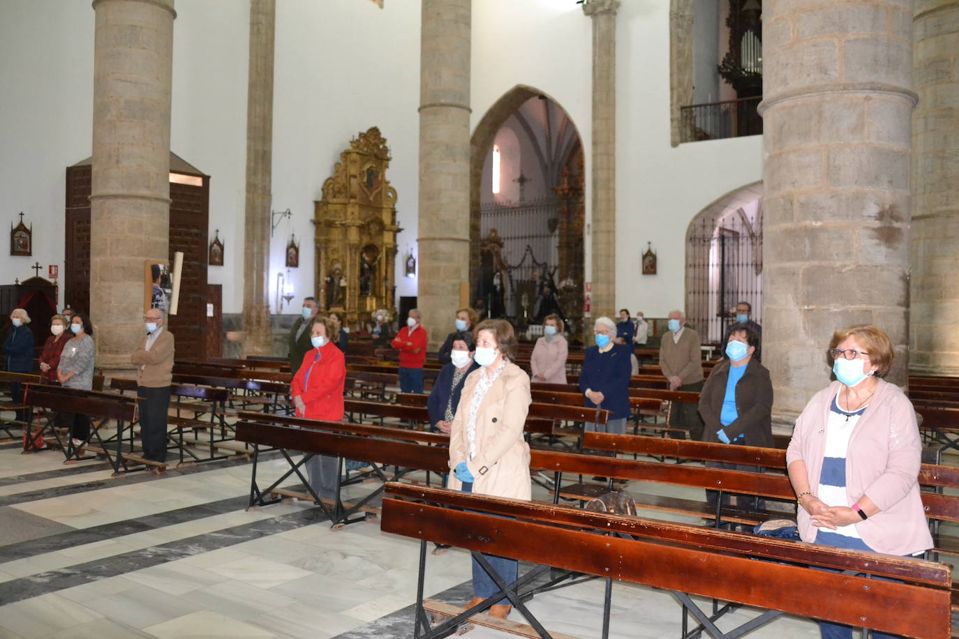 Distanciamiento social en la Parroquia 