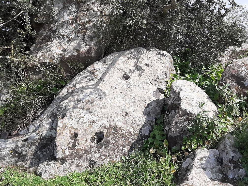Cazoletas de distinto tamaño y alineadas 