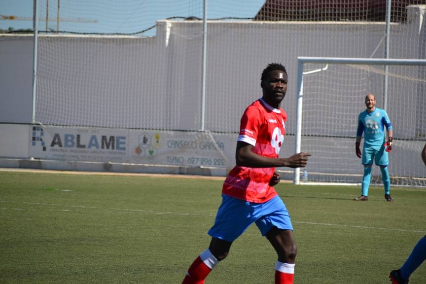 Jugando el partido frente al Gran maestre 