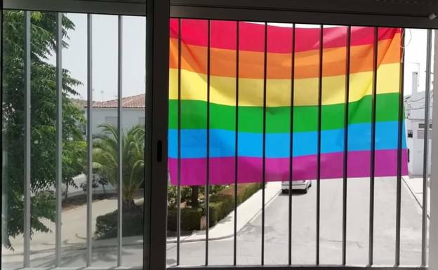 Arcoiris en una ventana 