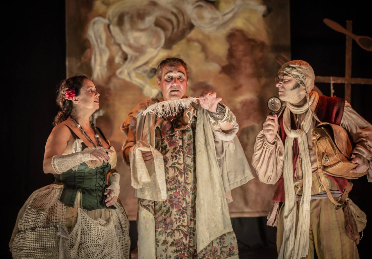 Magda García Arenal, Agiustín Iglesia y Raúl Rodriguez en una escena de Camino del Paraiso 