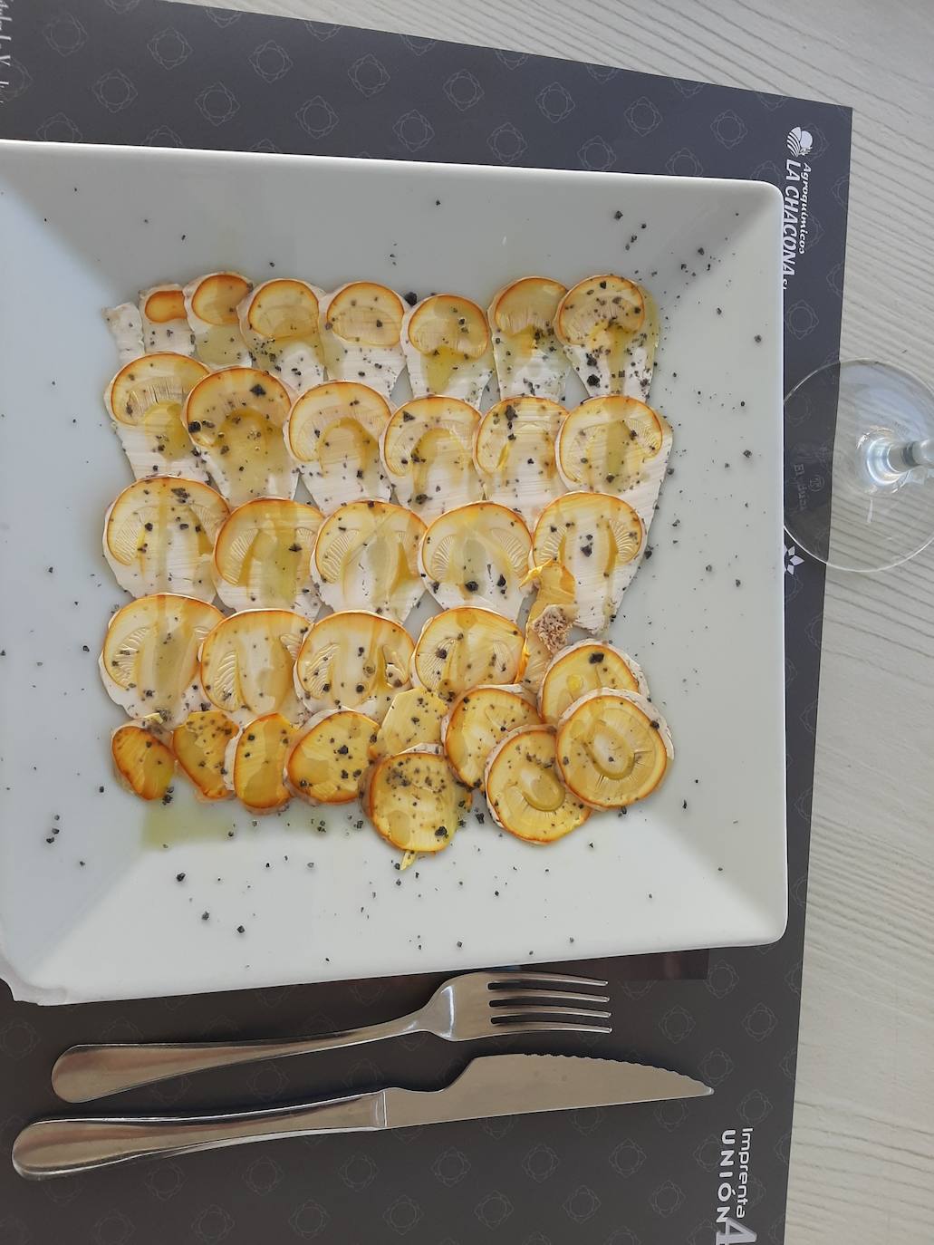 Carpacho de amanitas en Las Barandas 