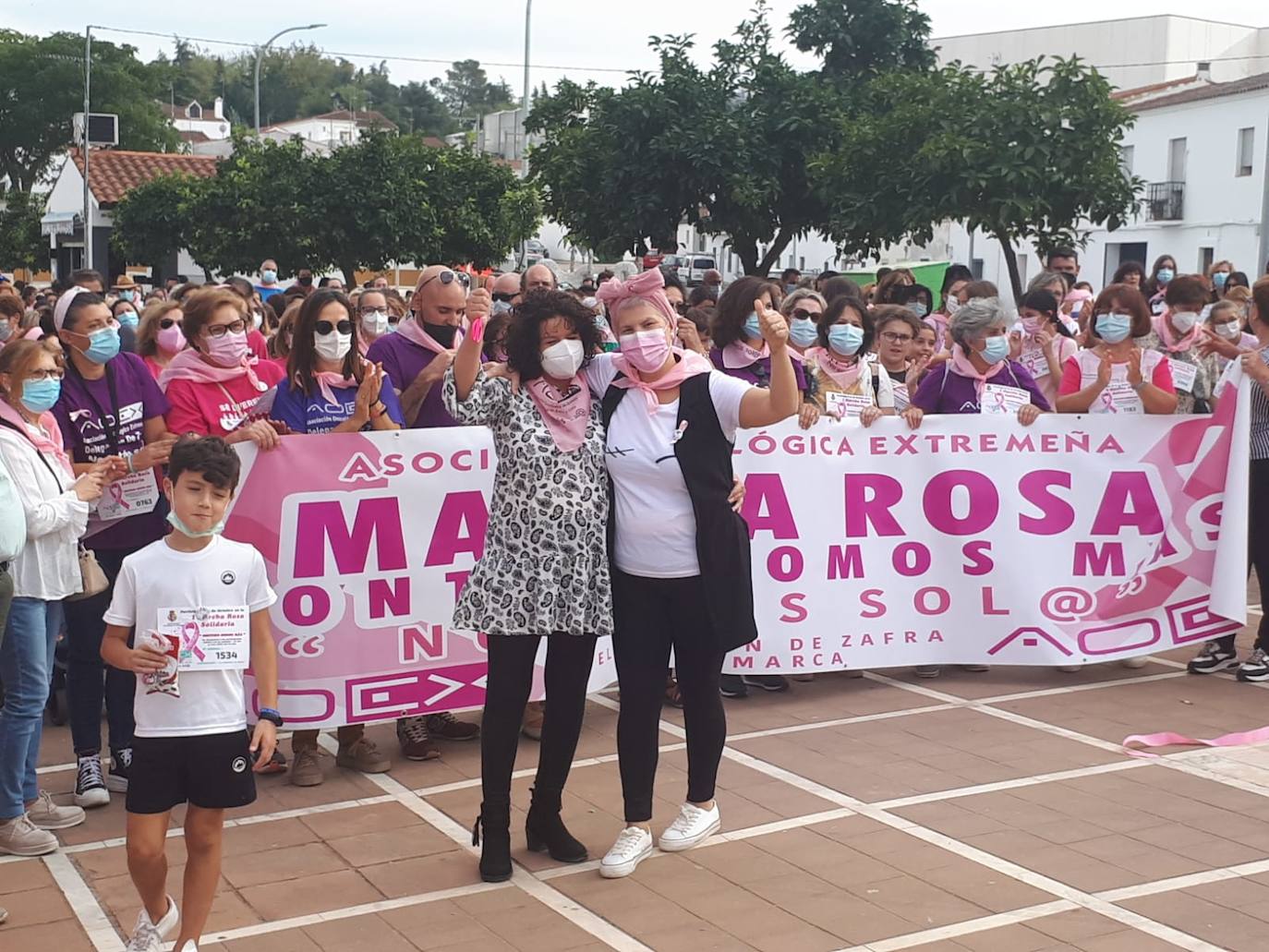 Participantes en la marcha 