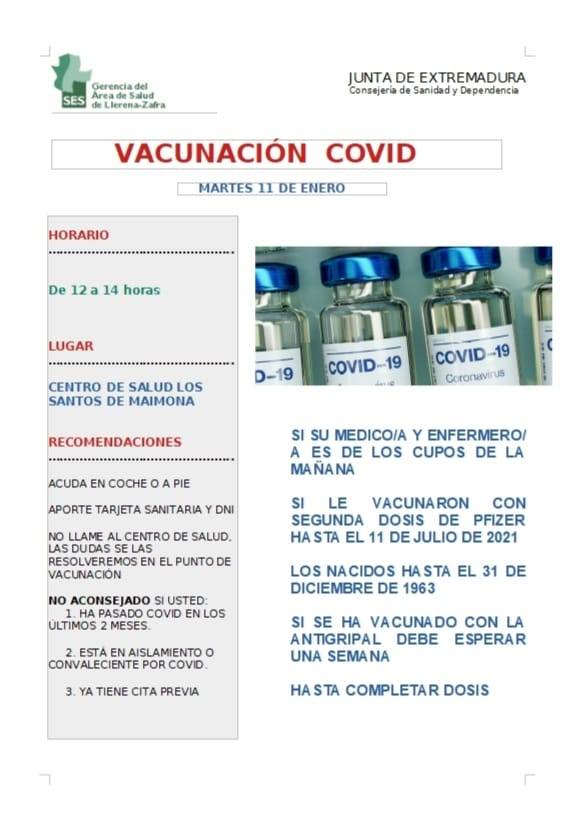 Cartel de la vacunación 