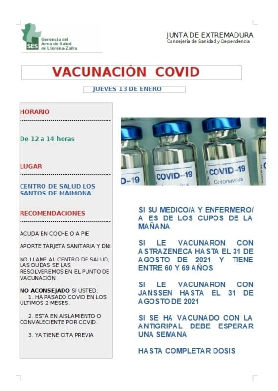 Cartel de la vacunación 