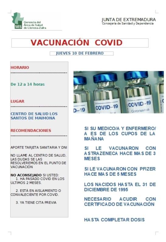 Cartel de la vacunación 