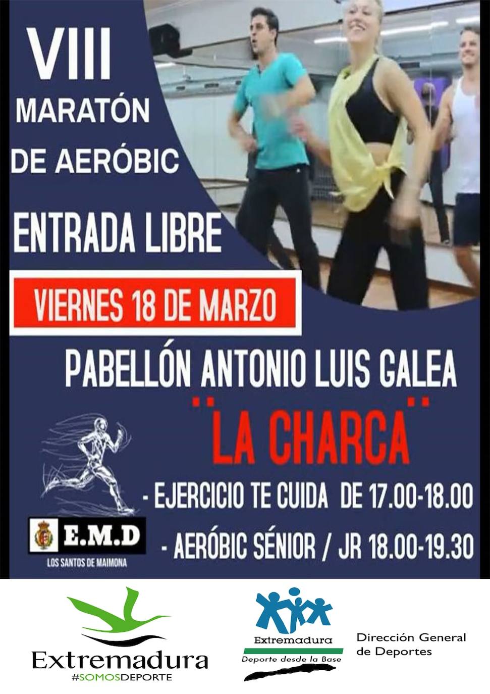 Cartel del Maratón de Aérobic 