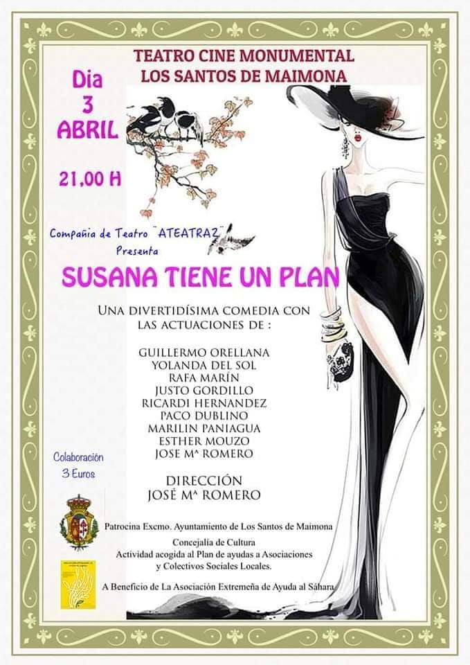 Cartel de la obra 'Susana tiene un plan' 